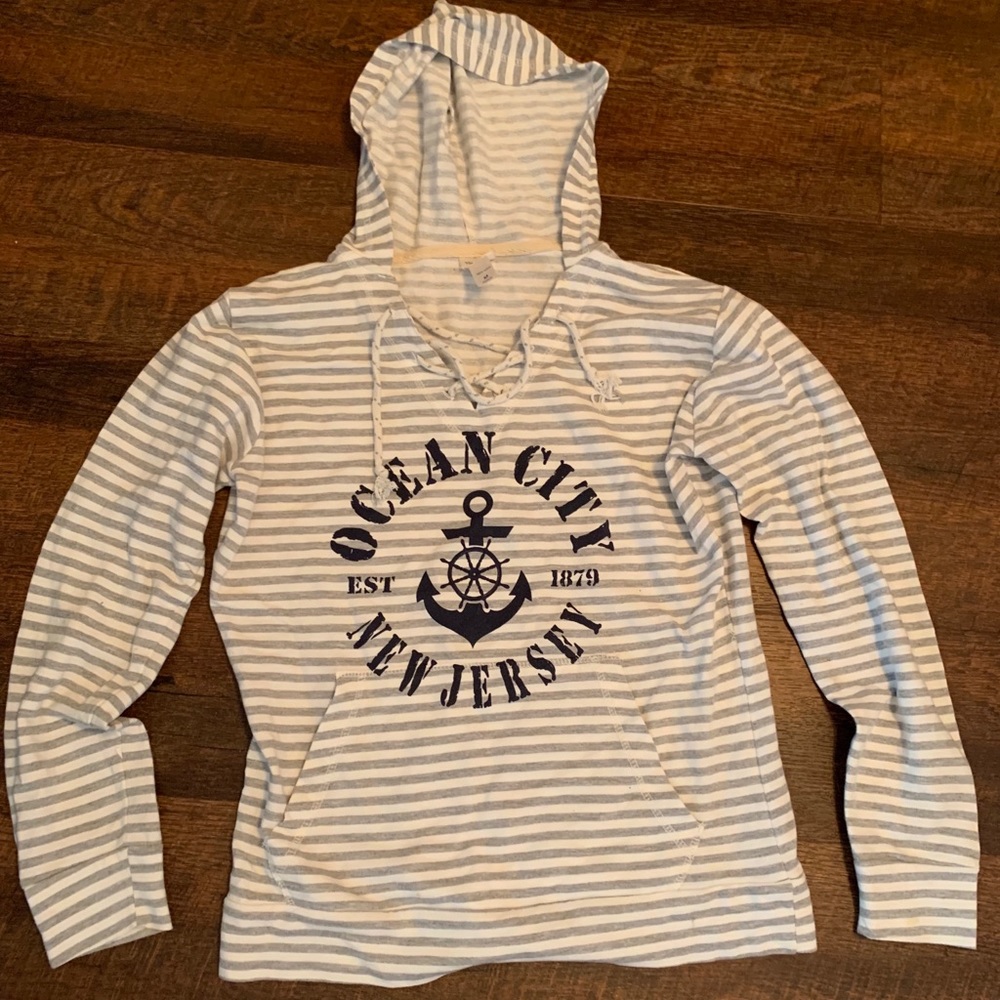 Striped Ocean City Sweatshirt